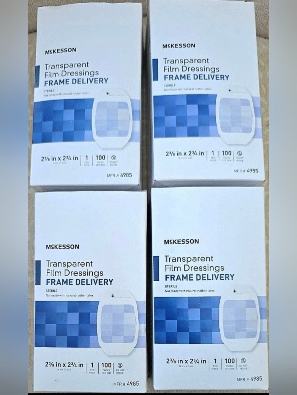 McKesson Transparent Film Dressing  4 Boxes 400 Total